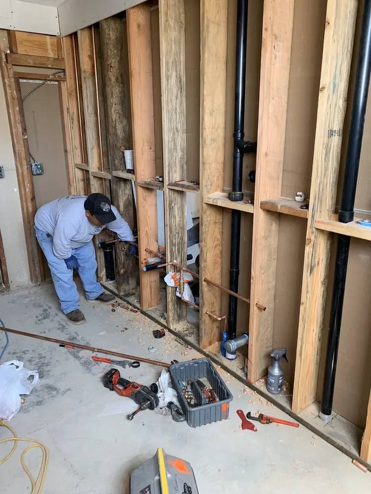 Commercial rough-in plumbing for Gas Line Repair in Dresher